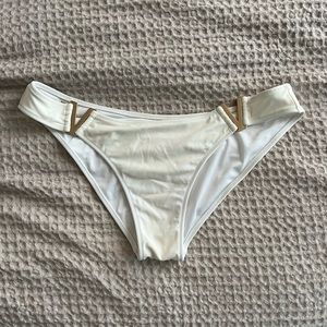 Victoria’s Secret Swim Bottoms V gold metal